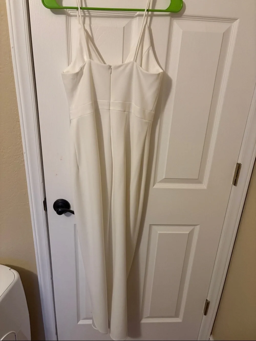 BHLDN Ivory Strapless V-Neck Maxi Dress - Picture 3 of 4